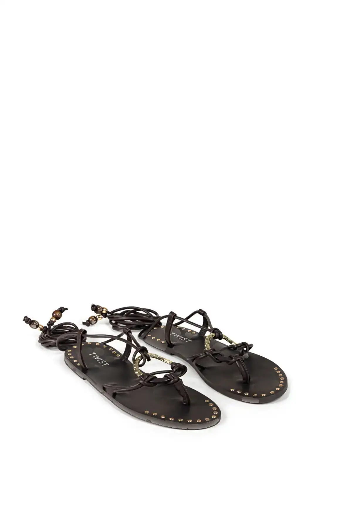 کفش صندل زنانه  فلزی با سگک برند Twist - 8221 کفش صندل زنانه فلزی با سگک برند Twist - 8221