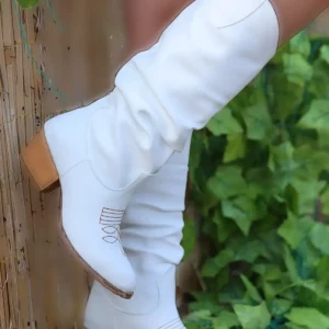 بوت و نیم‌ بوت زنانه پاشنه‌دار سفید کیلا برند Genel Markalar - 8088