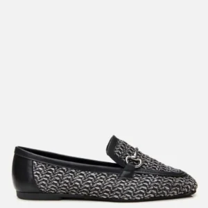 کفش تخت زنانه قهوه‌ای با جزئیات بافتنی و قفل‌دار برند Yaya by Hotiç - 8327