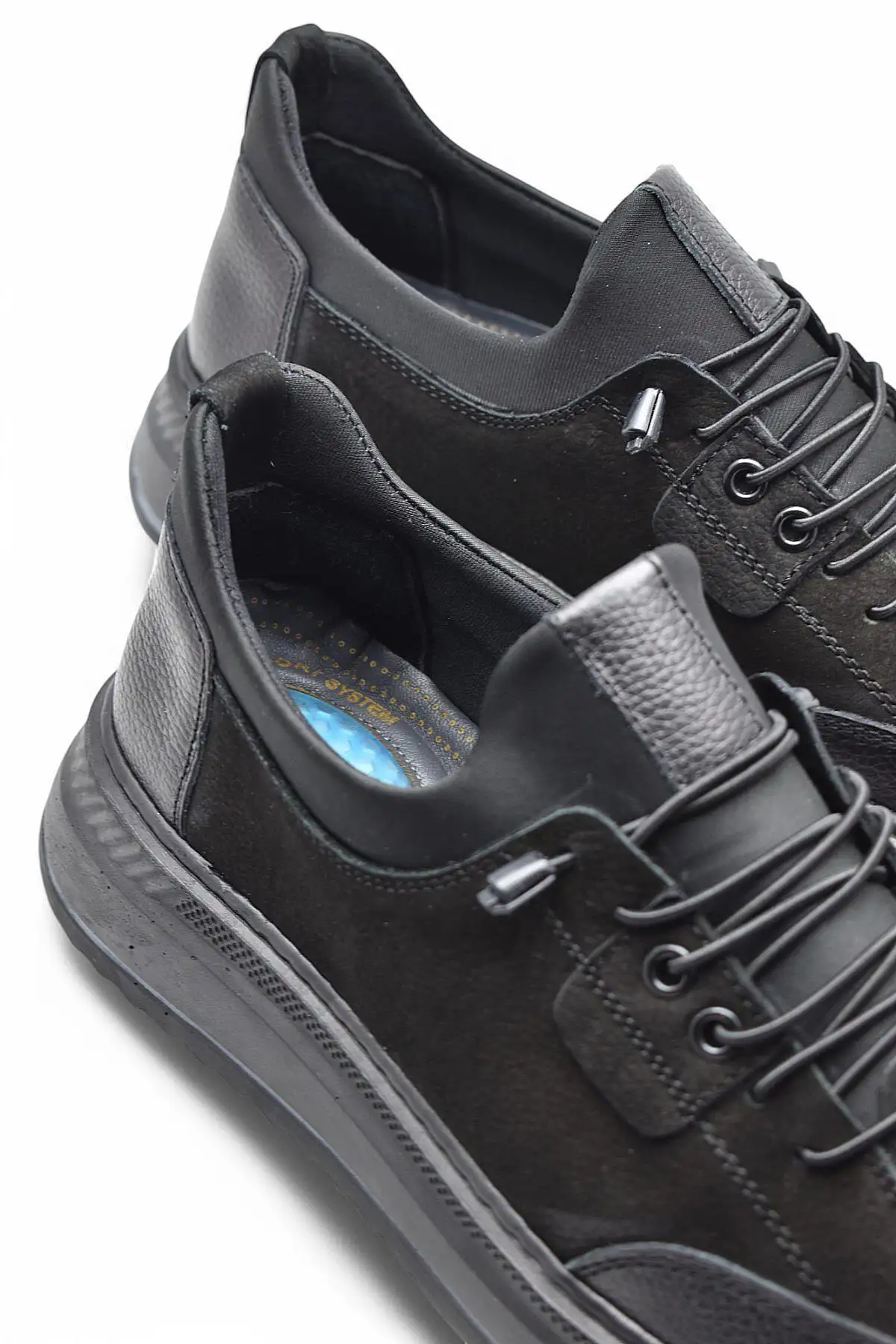 کفش سایز بزرگ مردانه طبی با زیره ژلاتینی و رویه چرم طبیعی مدل TAB550 برای استفاده روزمره برند ISPARTALILAR - 7850