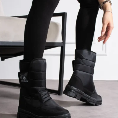 بوت و نیم‌ بوت زنانه چکمه برفی راحت با کفی ضد لغزش برند perry shoes - 8376