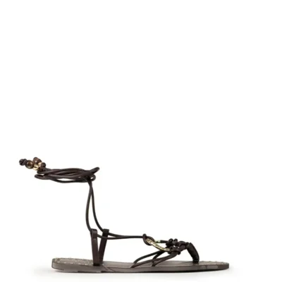 کفش صندل زنانه فلزی با سگک برند Twist - 8221