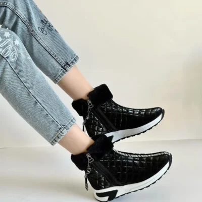 بوت و نیم‌ بوت زنانه رزمره با آستر پشمی برند LABRONA - 7667