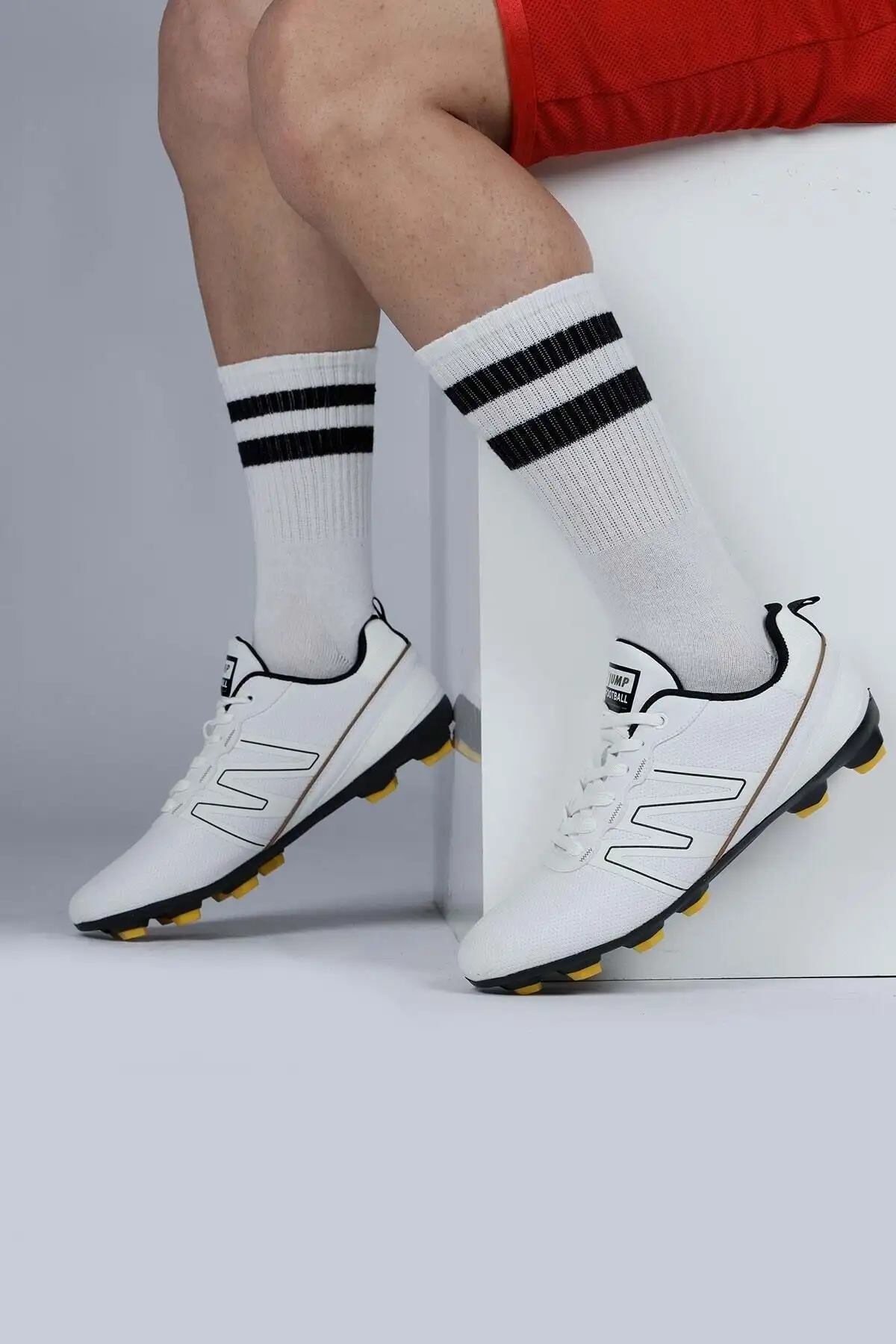 کفش فوتبال مردانه کد 28524 رنگ سفید برند Jump - 8169