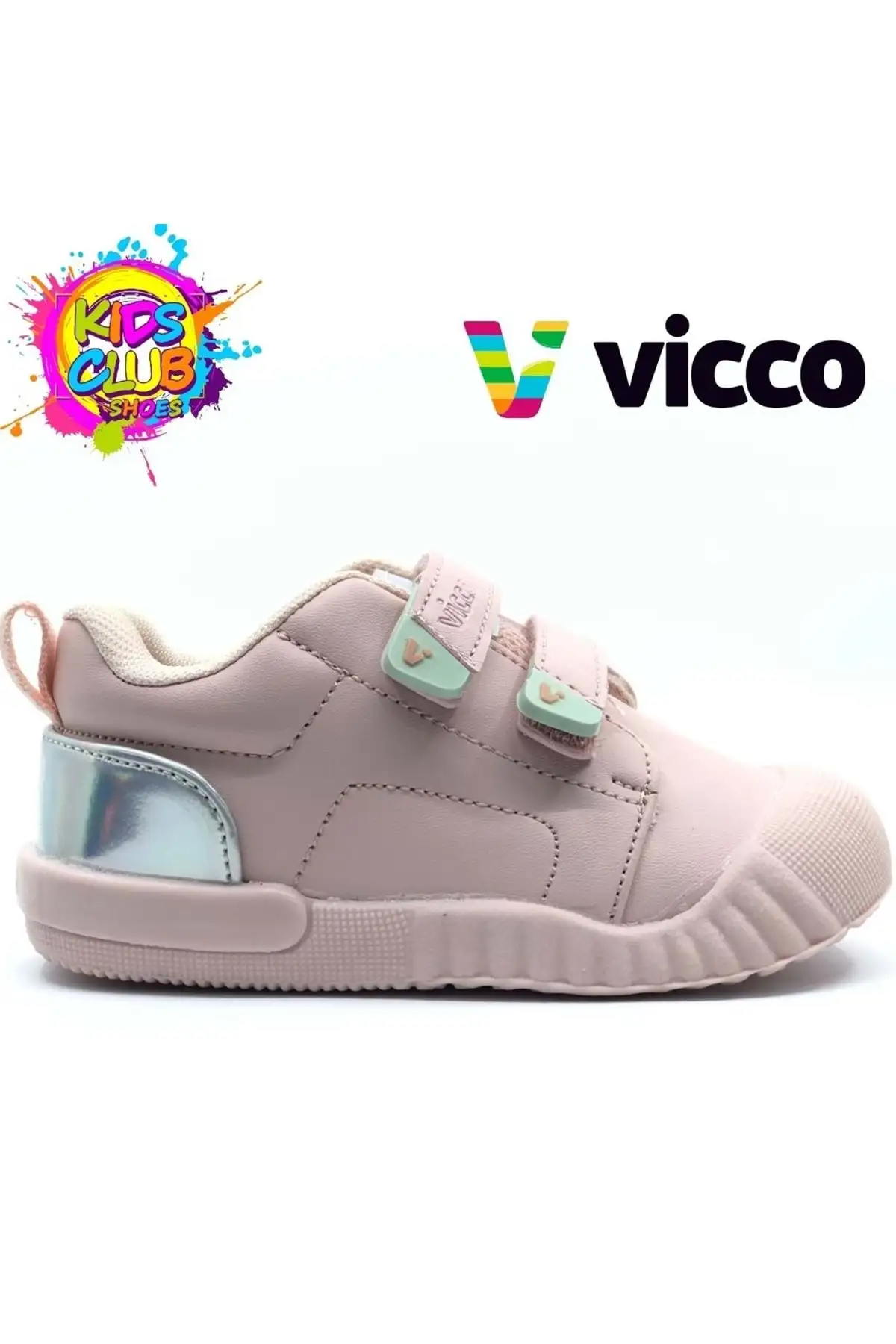 کفش پسرانه  ورزشی ارتوپدیک بچهگانه Forum İlk Adım رنگ پودری برند Vicco - 8282 کفش پسرانه ورزشی ارتوپدیک بچهگانه Forum İlk Adım رنگ پودری برند Vicco - 8282