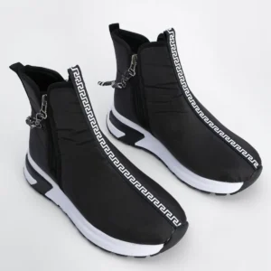 بوت و نیم‌ بوت زنانه رزمره با پارچه چتری زیپ دتایی برند LABRONA - 7681