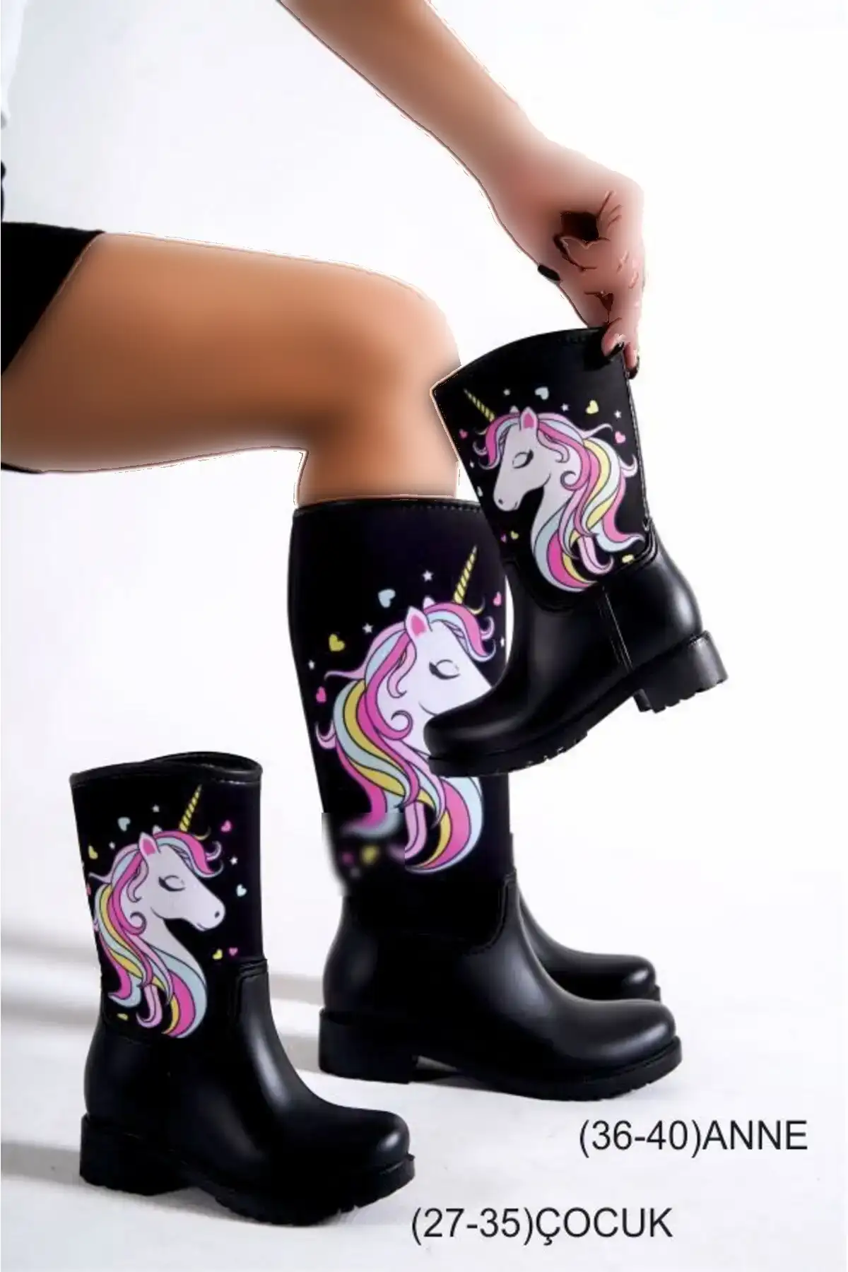 بوت بچگانه کفش بارانی دخترانه با طرح اسب تک شاخ و پشم نرم و ضد آب برند Sea&Blue - 7620 بوت بچگانه کفش بارانی دخترانه با طرح اسب تک شاخ و پشم نرم و ضد آب برند Sea&Blue - 7620