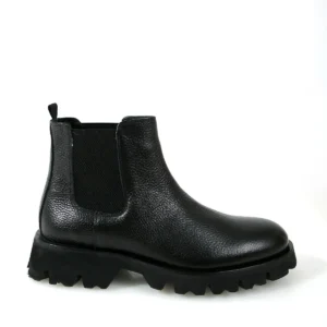 بوت مردانه چکمه چرم طبیعی مشکی برند GERARDO AYAKKABI - 7583