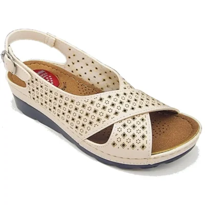 کفش صندل زنانه سندل مادر با کفی سیلیکونی ژل‌دار آناتومیک/ارتوپدیک و پیشگیری از خار پاشنه برند AVOX - 8216