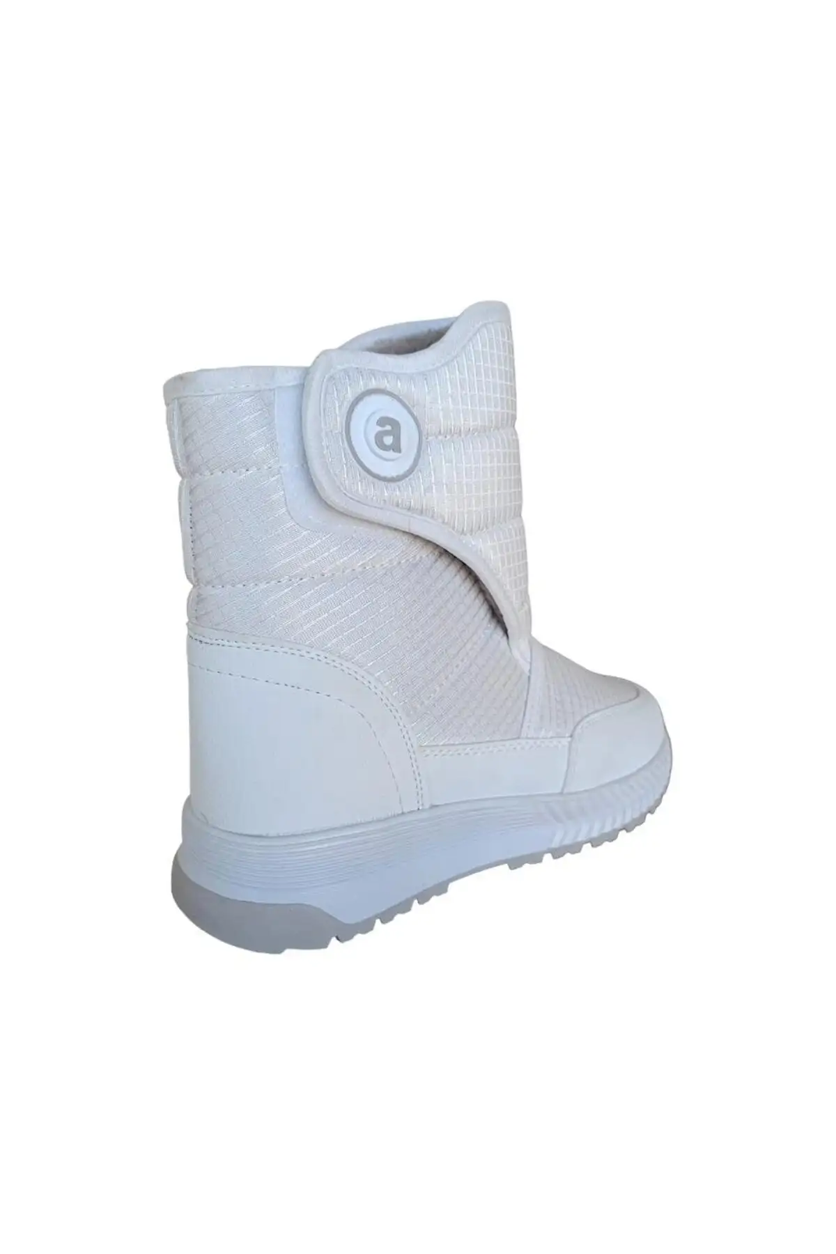 بوت و نیم بوت زنانه چکمه برفنردی  با بند چسبی - سفید برند Liger - 7715 بوت و نیم بوت زنانه چکمه برفنردی با بند چسبی - سفید برند Liger - 7715