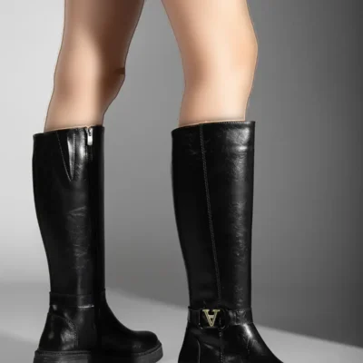 بوت و نیم‌ بوت زنانه چکمه چرمی لیال برند MaskButik - 8122