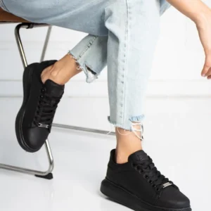 کفش کتانی زنانه ورزشی سیاه - 051 برند L.A Polo - 7955