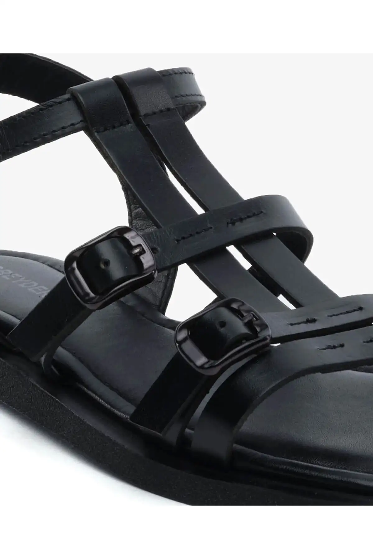 کفش صندل زنانه سندل  چرم طبیعی مشکی برند Greyder - 8264 کفش صندل زنانه سندل چرم طبیعی مشکی برند Greyder - 8264