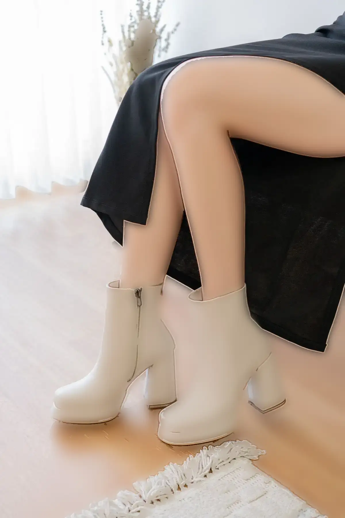 بوت و نیم بوت زنانه کفش  پلتفرم ZZ برند wolfcity - 7786 بوت و نیم بوت زنانه کفش پلتفرم ZZ برند wolfcity - 7786