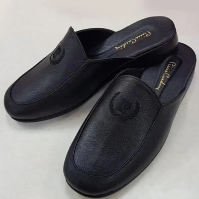 کفش سایز بزرگ مردانه راحتی چرم با نشان دامادی برند Pierre Cardin - 7896