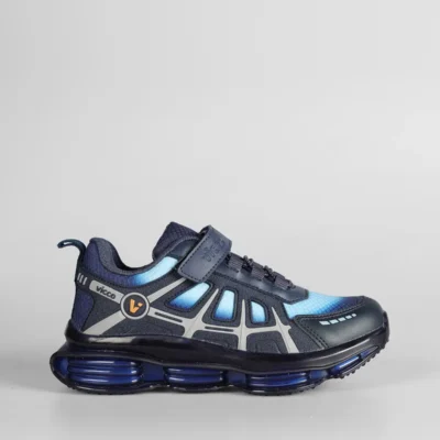 کفش پسرانه ورزشی مردانه با کفی هوایی برای کودکان پیش‌دبستانی رنگ سرمه‌ای برند Vicco - 8284