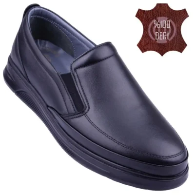 کفش روزمره مردانه اورتوپدیک بسیار نرم و راحت از چرم طبیعی 100% انعطافپذیر برند DETECTOR - 7907