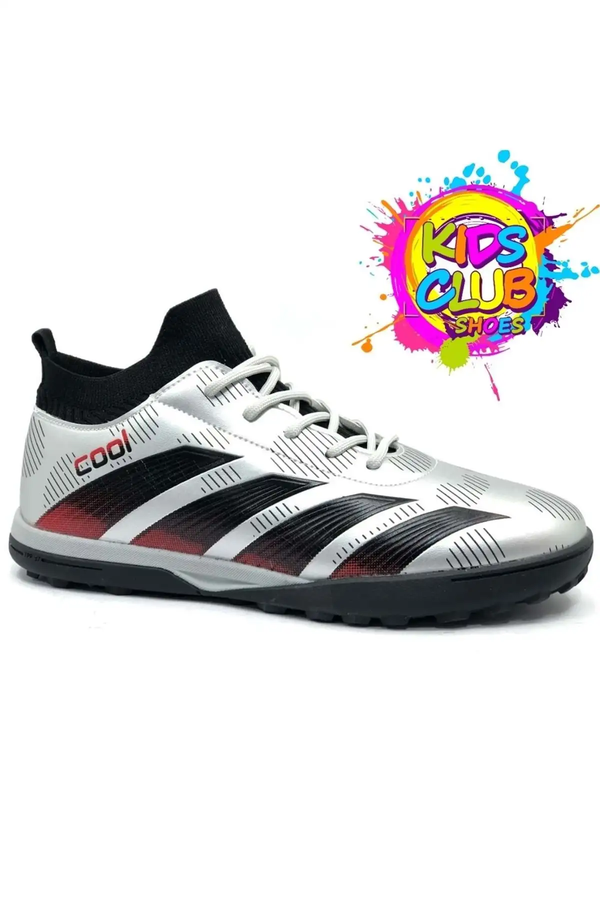 کفش فوتبال کودکانه با جوراب نازک نایمار - خاکستری برند KOCAMANLAR - 8159 کفش فوتبال کودکانه با جوراب نازک نایمار - خاکستری برند KOCAMANLAR - 8159