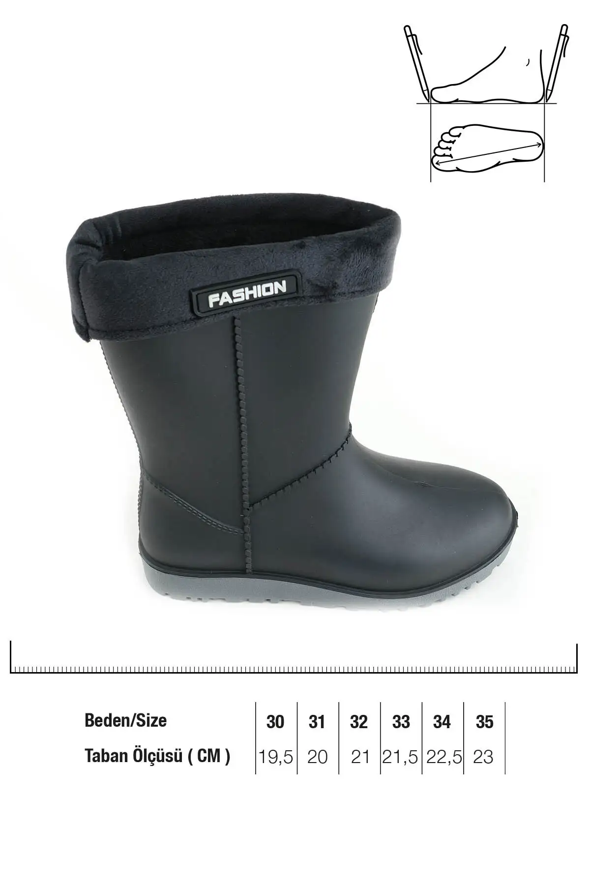 بوت بچگانه چکمه بارانی  دخترانه مخصوص فصل زمستان برند Gezer - 7624 بوت بچگانه چکمه بارانی دخترانه مخصوص فصل زمستان برند Gezer - 7624