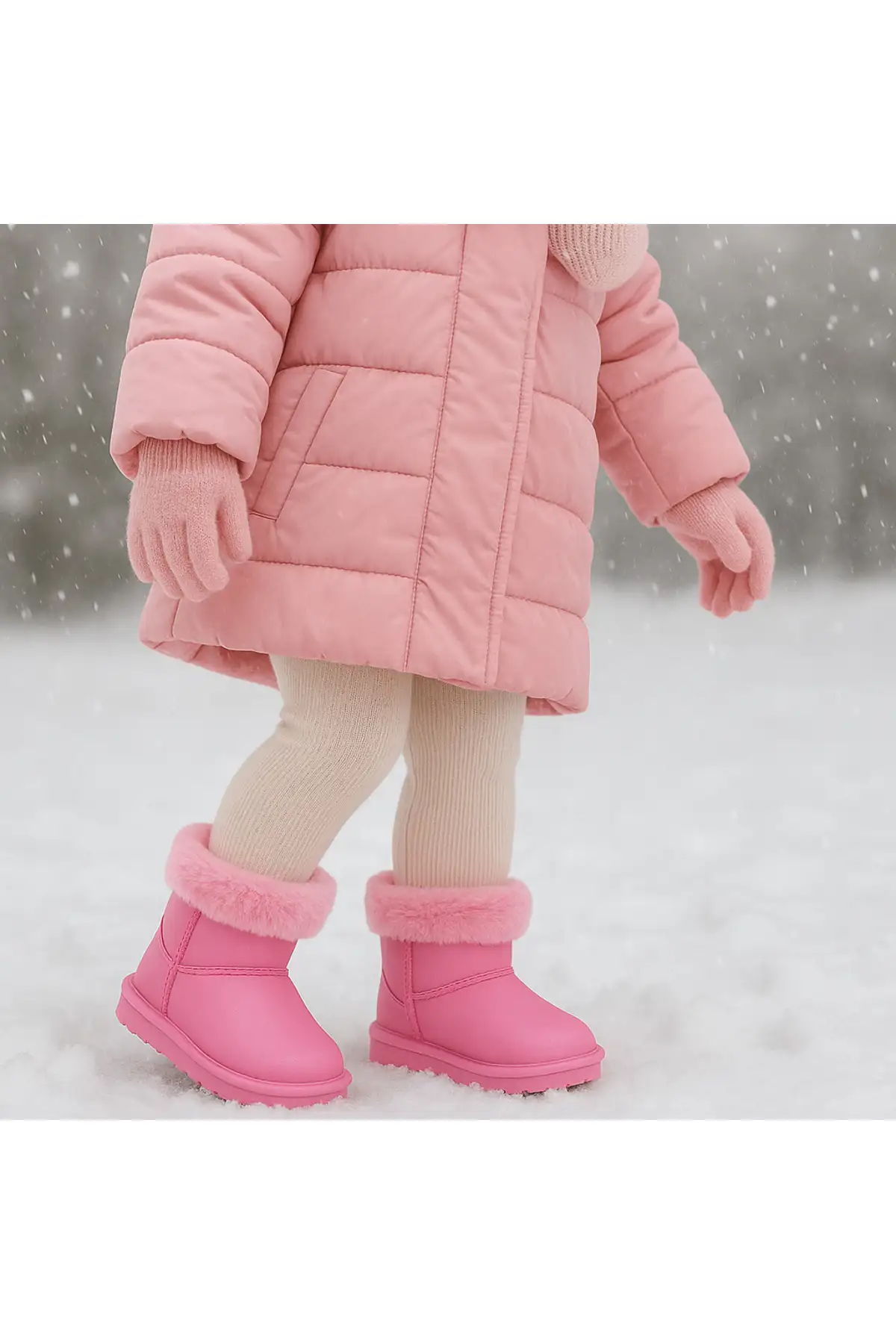 بوت بچگانه  باران و زمستانی با آستر خزدار برای کودکان برند CRAFT MODA - 7916 بوت بچگانه باران و زمستانی با آستر خزدار برای کودکان برند CRAFT MODA - 7916