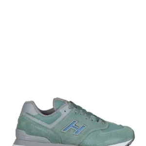 کفش اسپرت مردانه ورزشی زنانه چرم طبیعی مشکی-خاکستری چیلے برند Hammer Jack - 8038