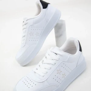 کفش کتانی زنانه اسنیکر مشکی و سفید 20157 برند SOHO - 7719