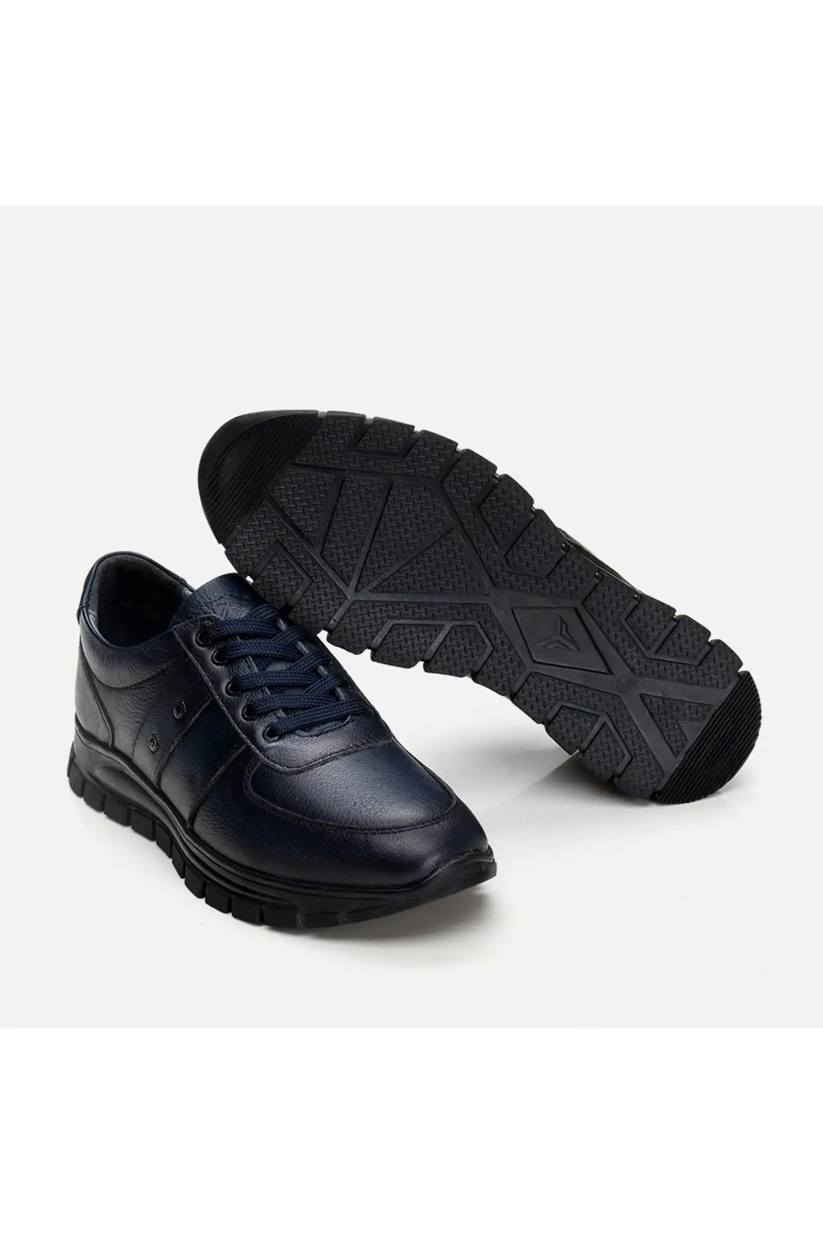 کفش اسپرت مردانه چرم طبیعی سرمه‌ای برند Hotiç - 7735