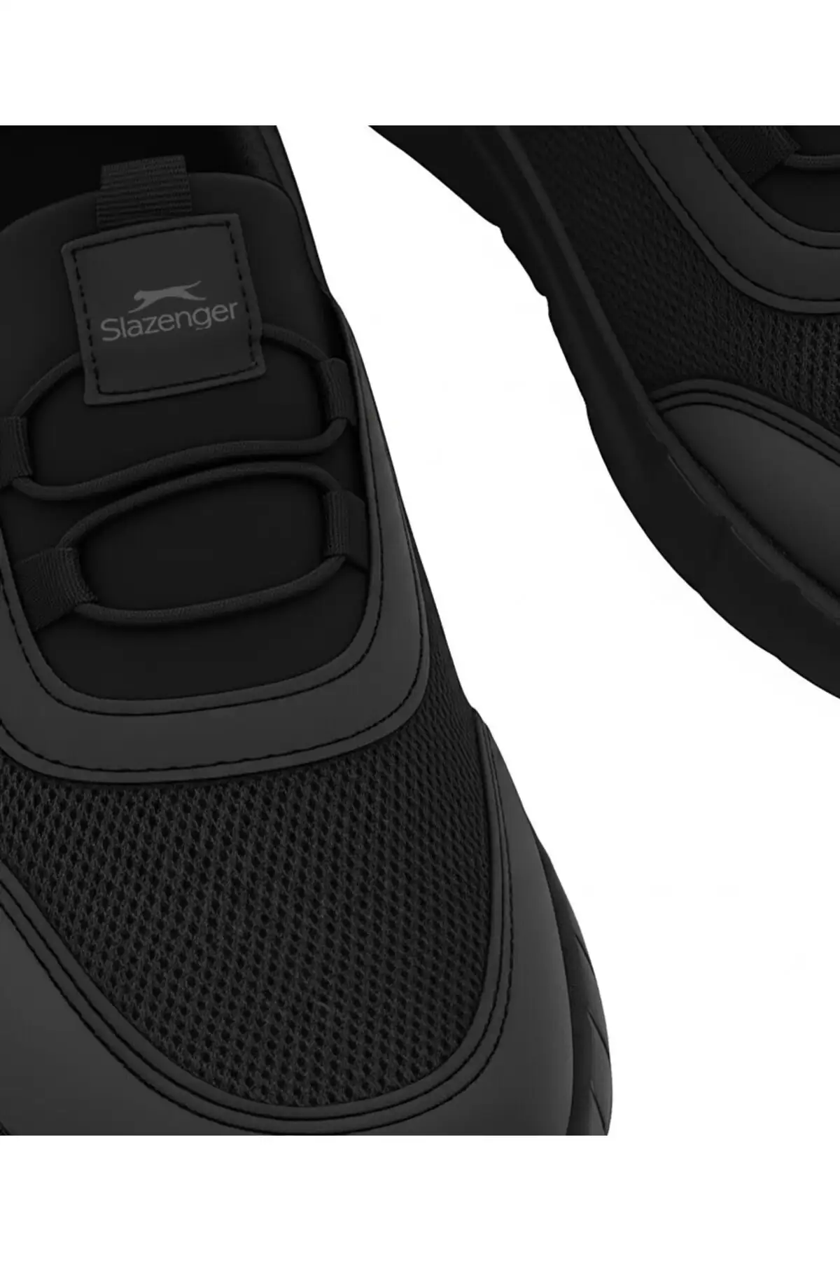 کفش کتانی زنانه  روزمره و ورزشی  آونج سیاه با طراحی راحت و مدل اسلپ-آن برند Slazenger - 7965 کفش کتانی زنانه روزمره و ورزشی آونج سیاه با طراحی راحت و مدل اسلپ-آن برند Slazenger - 7965