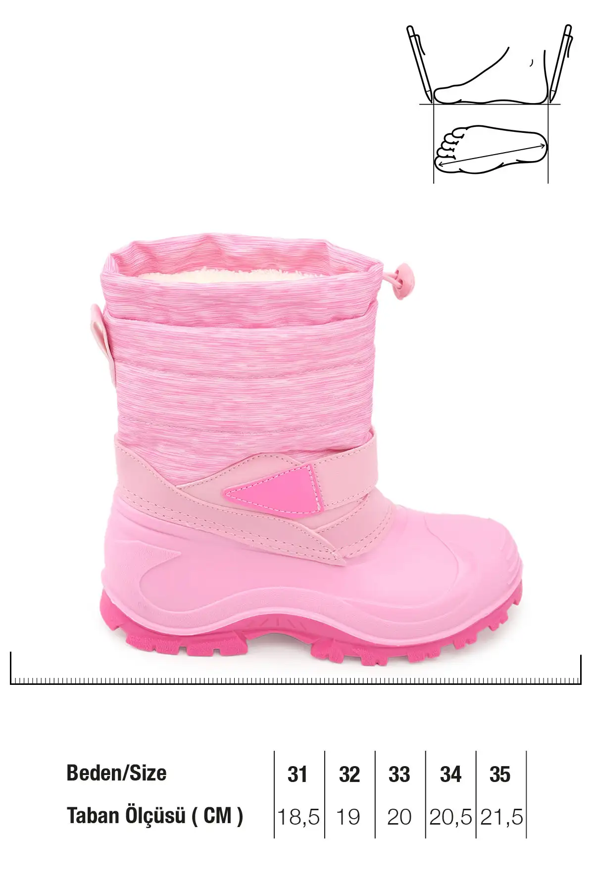 بوت بچگانه چکمه زمستانی دخترانه با آستر گرم و داخل نرم برند Gezer - 7631 بوت بچگانه چکمه زمستانی دخترانه با آستر گرم و داخل نرم برند Gezer - 7631