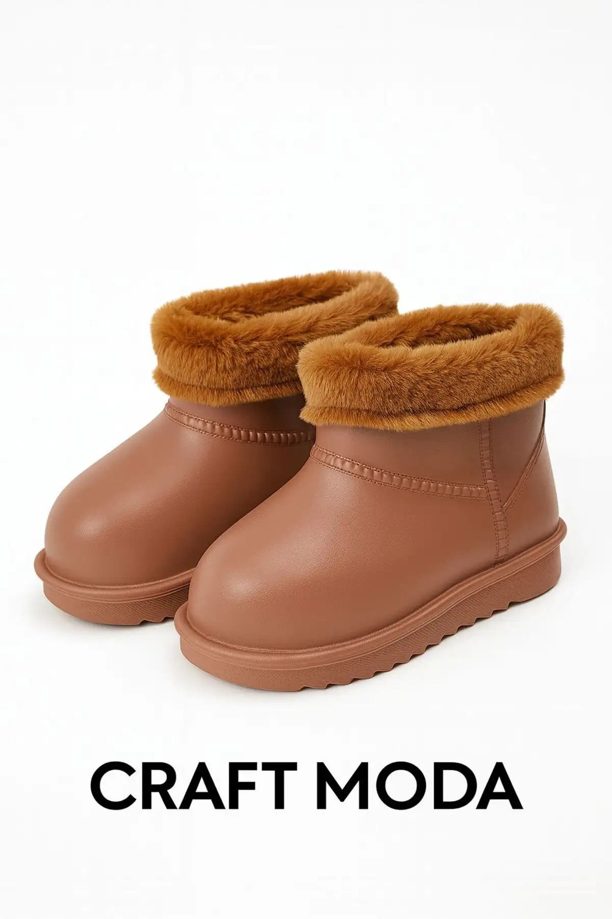 بوت بچگانه چکمههای بارانی و زمستانی با خز داخلی برای کودکان  برند CRAFT MODA - 7627 بوت بچگانه چکمههای بارانی و زمستانی با خز داخلی برای کودکان برند CRAFT MODA - 7627