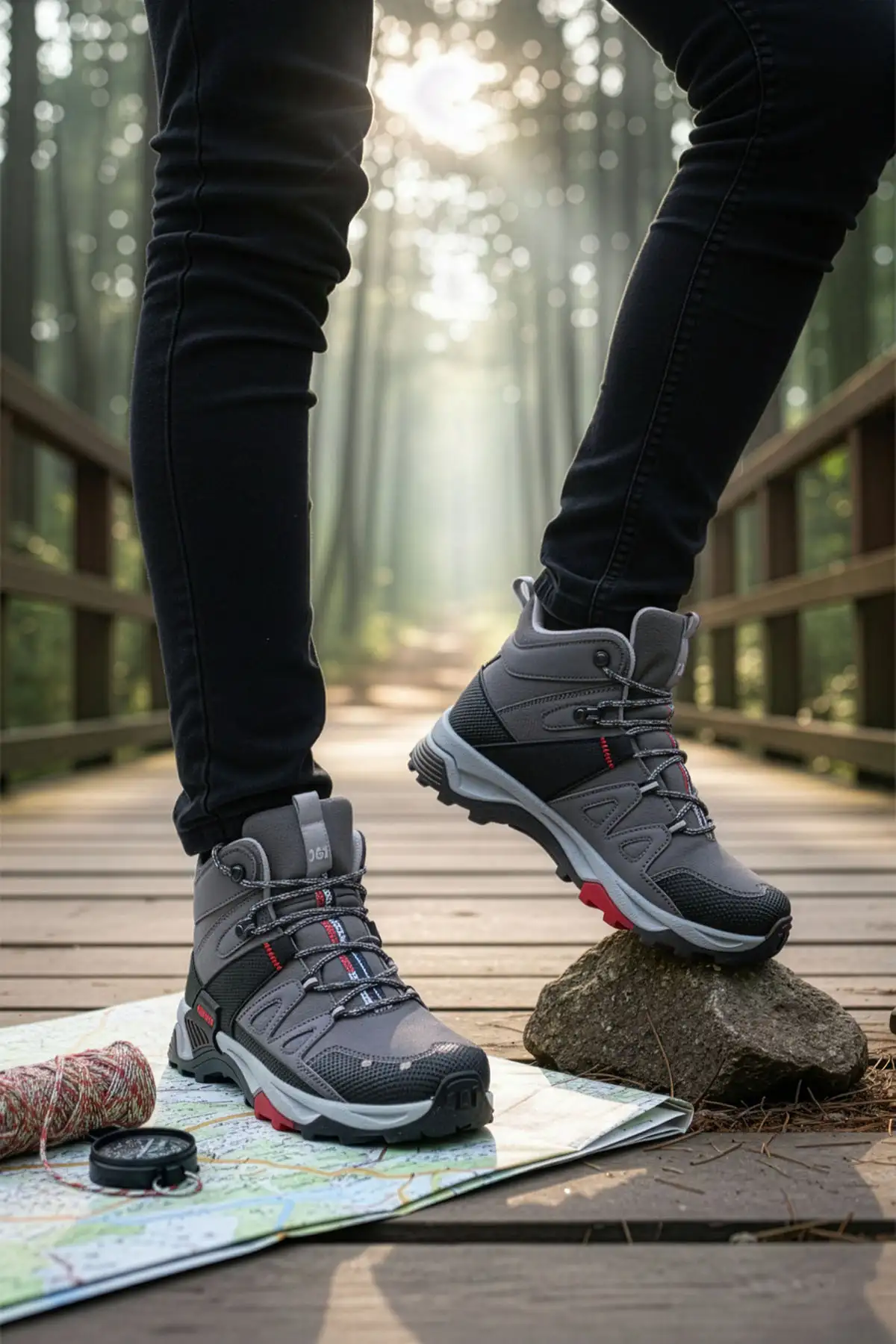 کفش سایز بزرگ مردانه کوهنوردی فیوم برند BIG KING - 7845