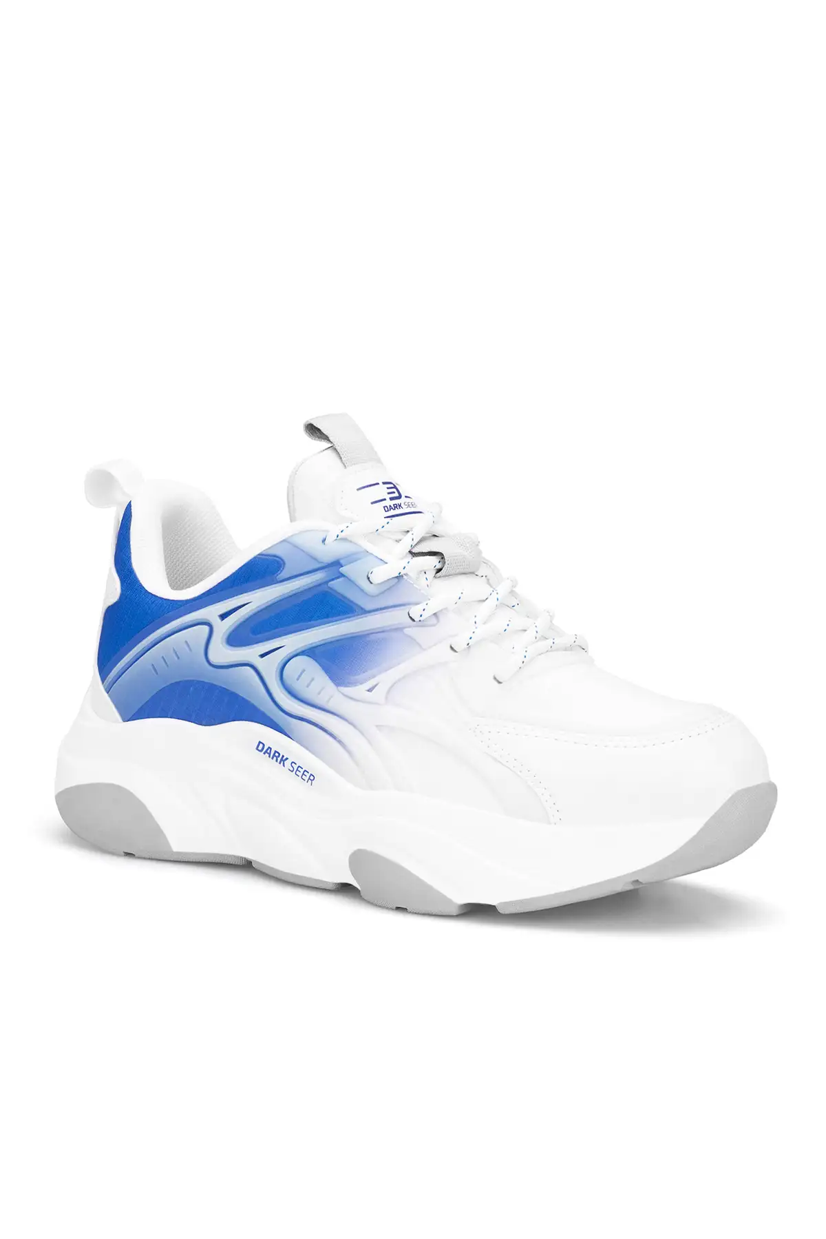 کفش سایز بزرگ مردانه  ورزشی سفید و آبی DS STORM مخصوص همه جنسیتها برند Dark Seer - 7897 کفش سایز بزرگ مردانه ورزشی سفید و آبی DS STORM مخصوص همه جنسیتها برند Dark Seer - 7897