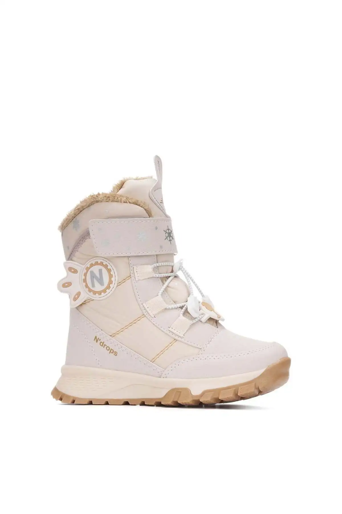 بوت بچگانه کفش برفی دخترانه بژ، بادوام، ضد آب، ارتوپدیک و با بست چسبی برند Genel Markalar - 7608 بوت بچگانه کفش برفی دخترانه بژ، بادوام، ضد آب، ارتوپدیک و با بست چسبی برند Genel Markalar - 7608