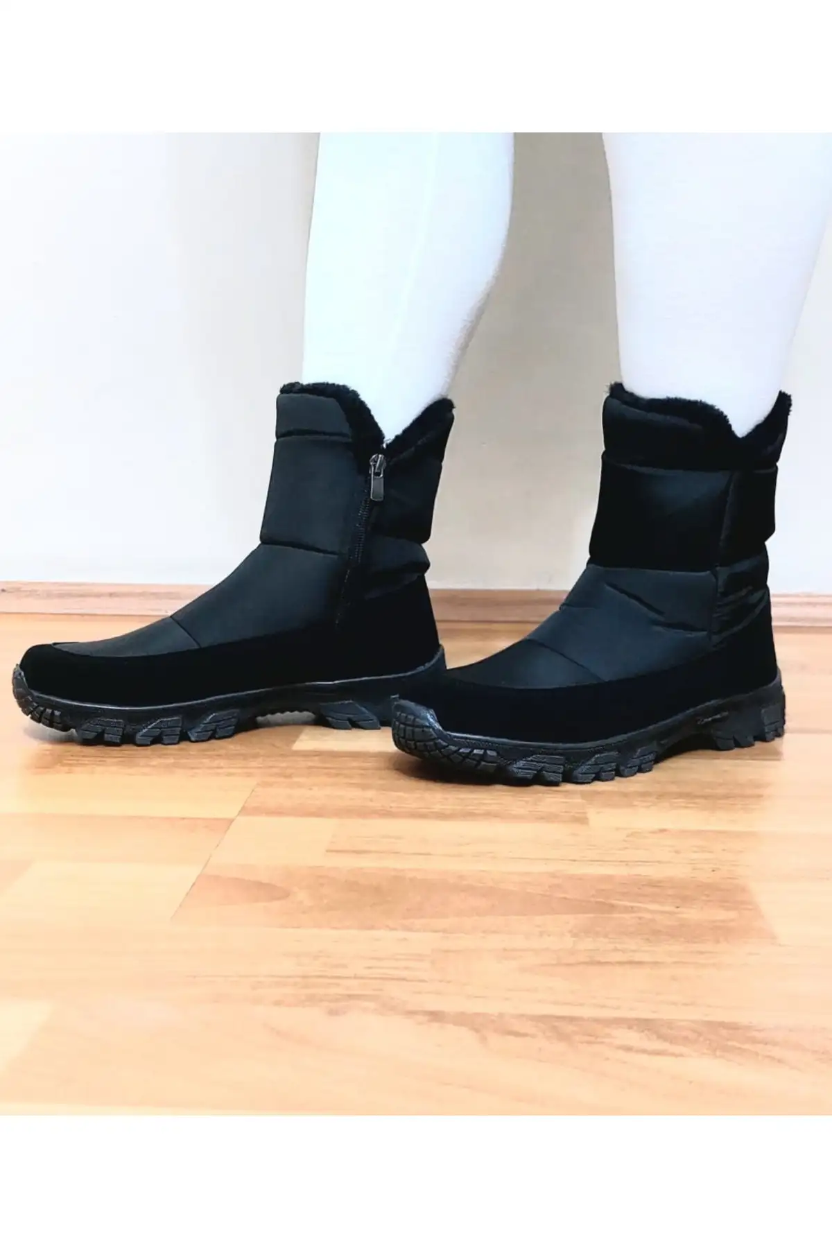 بوت و نیم بوت زنانه Bot  سیاه، ضد آب، با زیپ، راحت  انعطافپذیر، با کیفیت، دارای کفی ارتopedیک  غیر لغزنده. برند Ayakkabı Ülkesi - 8367 بوت و نیم بوت زنانه Bot سیاه، ضد آب، با زیپ، راحت انعطافپذیر، با کیفیت، دارای کفی ارتopedیک غیر لغزنده. برند Ayakkabı Ülkesi - 8367