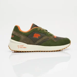 کفش سایز بزرگ مردانه کازیبر رنگ سبز زیتونی برند Bad Bear - 7894