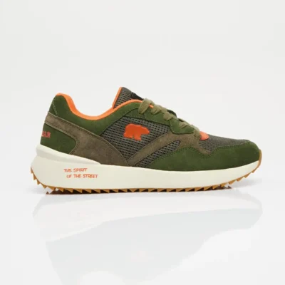 کفش سایز بزرگ مردانه کازیبر رنگ سبز زیتونی برند Bad Bear - 7894