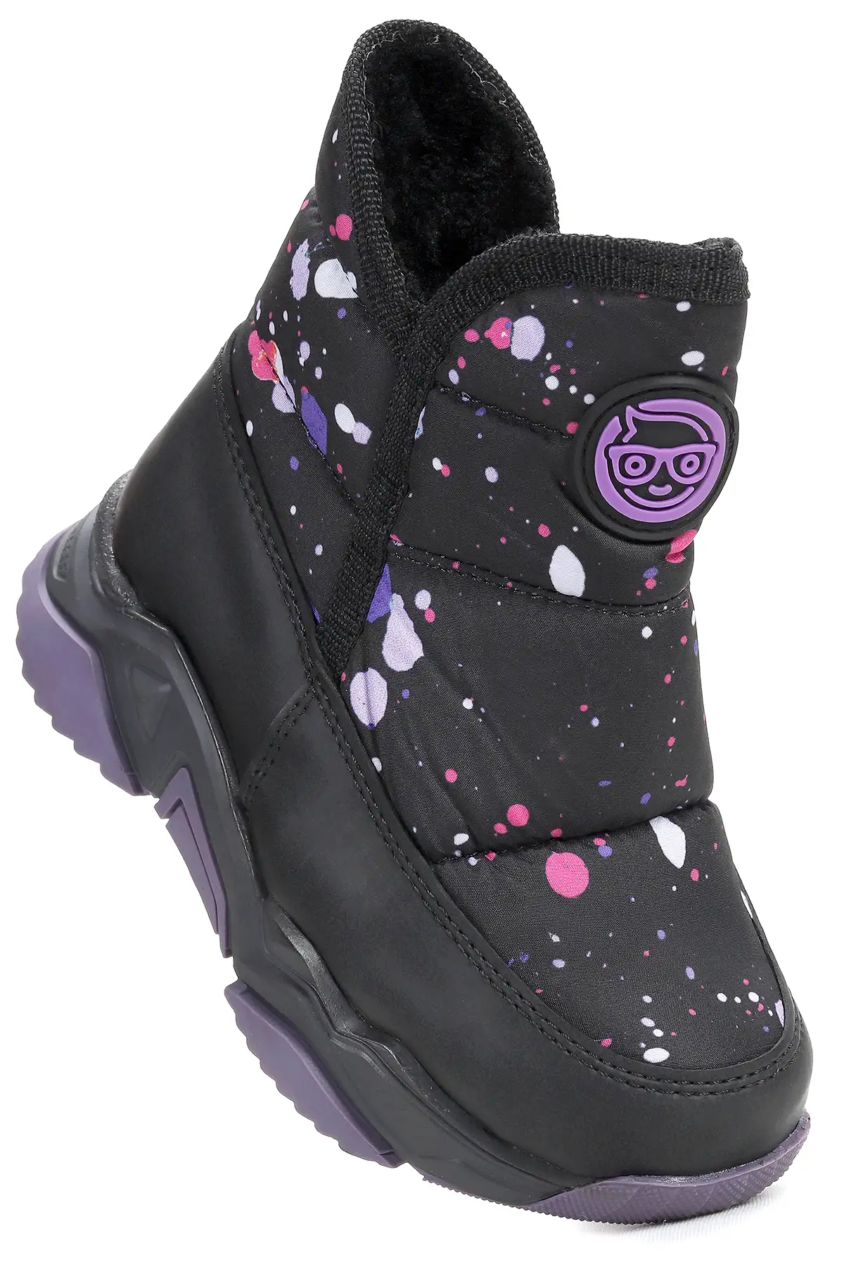 بوت بچگانه چکمه برفی دخترانه دکمه‌دار راکو برند Kiko Kids - 8401