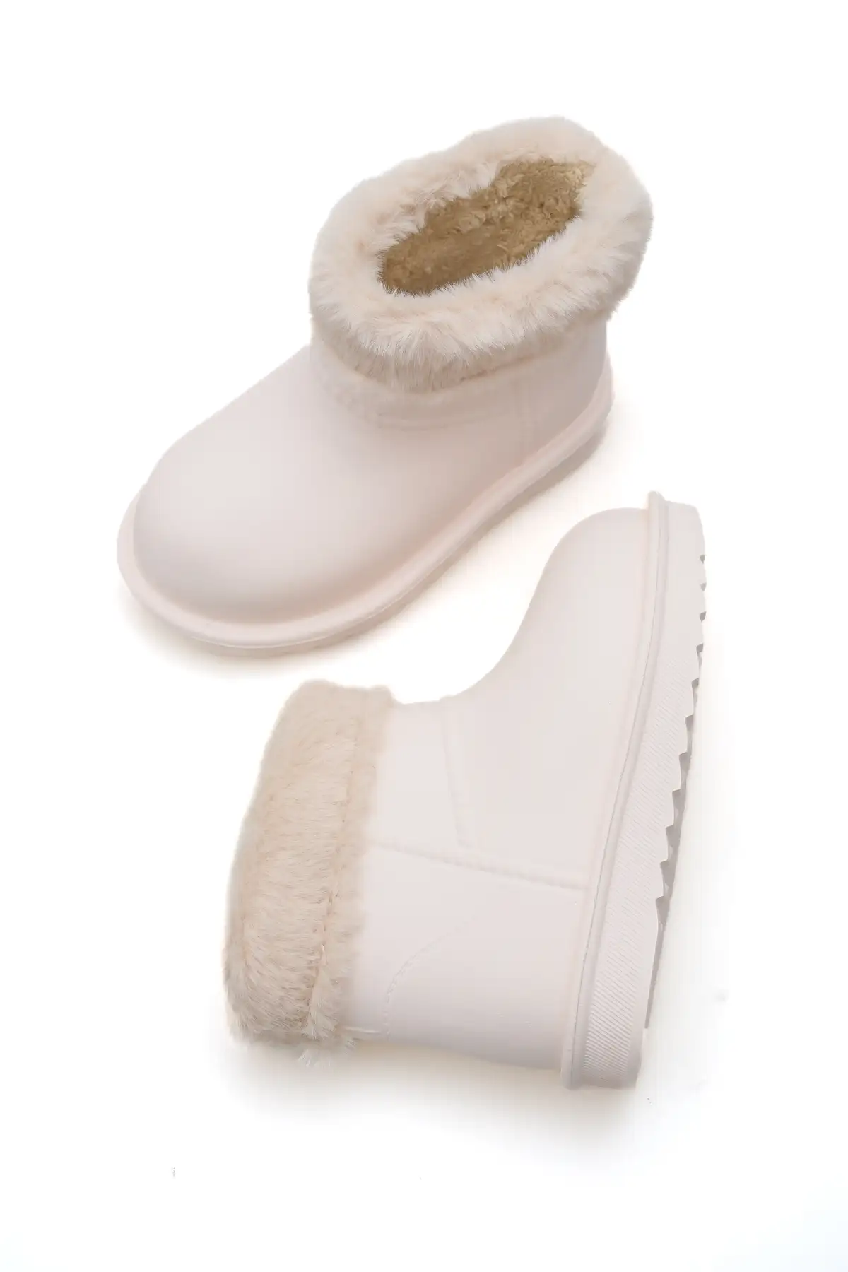 بوت بچگانه چکمه روزمره کودکانه سبک و ارتوپدی با داخل پشمی و ضدآب برند lina step - 8386