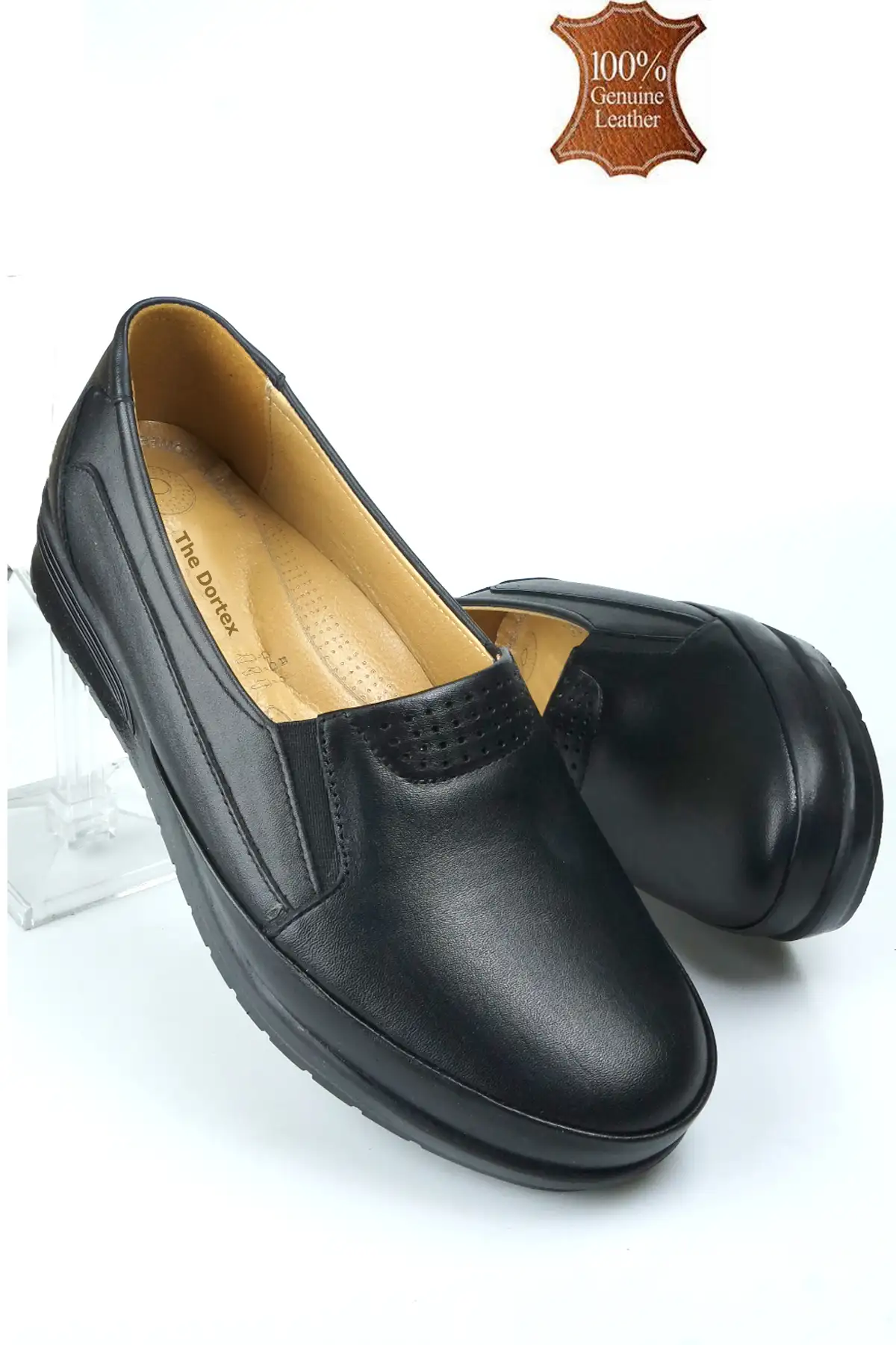 کفش زنانه ortopedik مدل Cd22 با طراحی راحت، از چرم طبیعی مشکی و با قابلیت انعطاف بالا مخصوص مادران. برند The Dortex Shoes - 8470 کفش زنانه ortopedik مدل Cd22 با طراحی راحت، از چرم طبیعی مشکی و با قابلیت انعطاف بالا مخصوص مادران. برند The Dortex Shoes - 8470