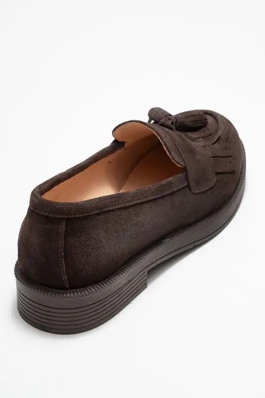 کفش لوفر زنانه MİLİNA چرم طبیعی بچهعی سیاه با پاپیون قهوهای برند luvishoes - 8543 کفش لوفر زنانه MİLİNA چرم طبیعی بچهعی سیاه با پاپیون قهوهای برند luvishoes - 8543