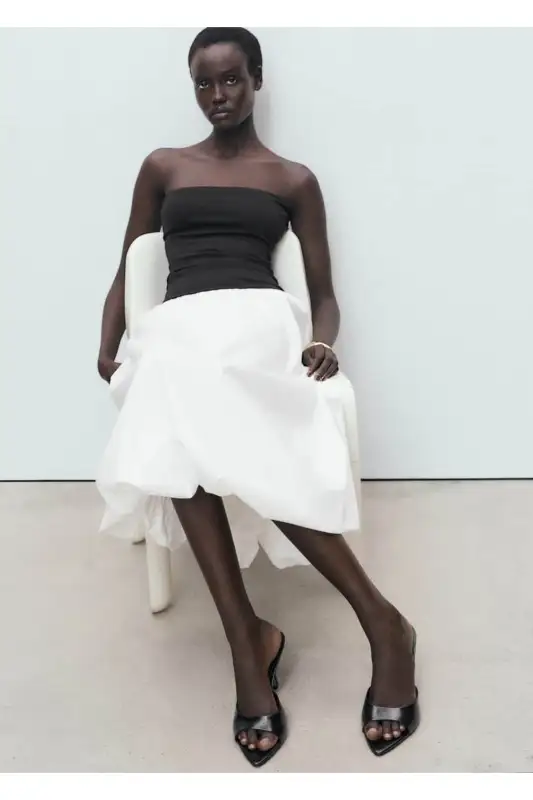 کفش صندل زنانه پاشنهدار نوکتیز برند MANGO - 8592 کفش صندل زنانه پاشنهدار نوکتیز برند MANGO - 8592