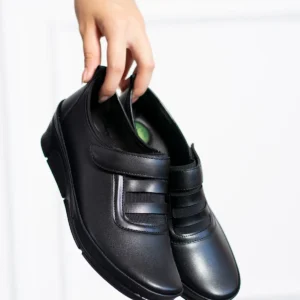 کفش زنانه روزمره اسپرت آگستیانا مشکی با ویژگی های ارتوپدیک برند ModaAmour - 8520