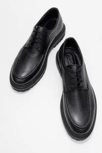 کفش رسمی مردانه کلاسیک با زیره ضخیم و چرم طبیعی دو طرفه برند maximoda - 8531