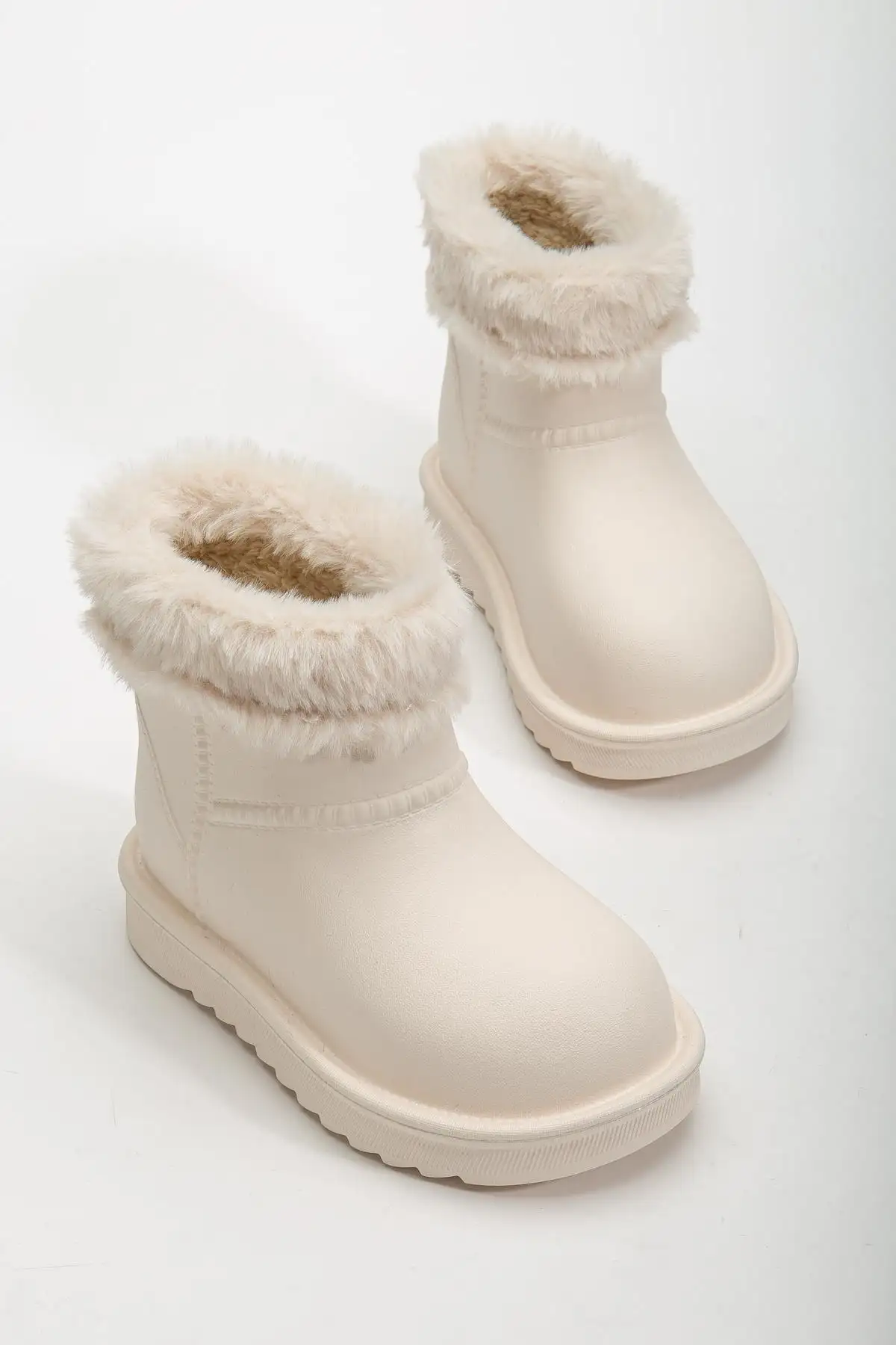 بوت بچگانه کفش منزل ضد آب و با داخل پشمی برای مادر و دختر - برند اوگ برند Pabuçland - 8414