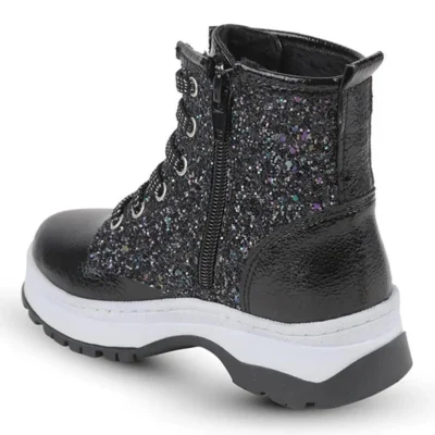 بوت بچگانه کفش کوه نوردی دخترانه نقره‌ای با زیره مقاوم و سبک برند Pabuçland - 8393