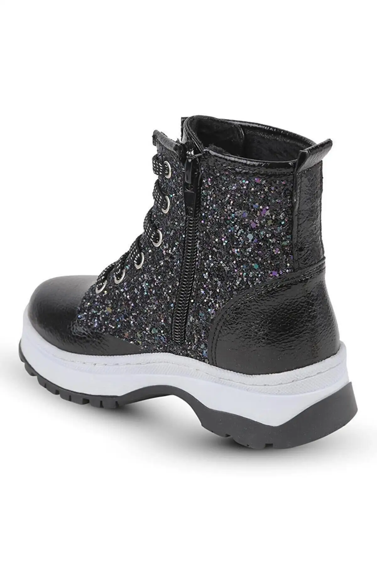 بوت بچگانه کفش کوه نوردی دخترانه نقرهای با زیره مقاوم و سبک برند Pabuçland - 8393 بوت بچگانه کفش کوه نوردی دخترانه نقرهای با زیره مقاوم و سبک برند Pabuçland - 8393