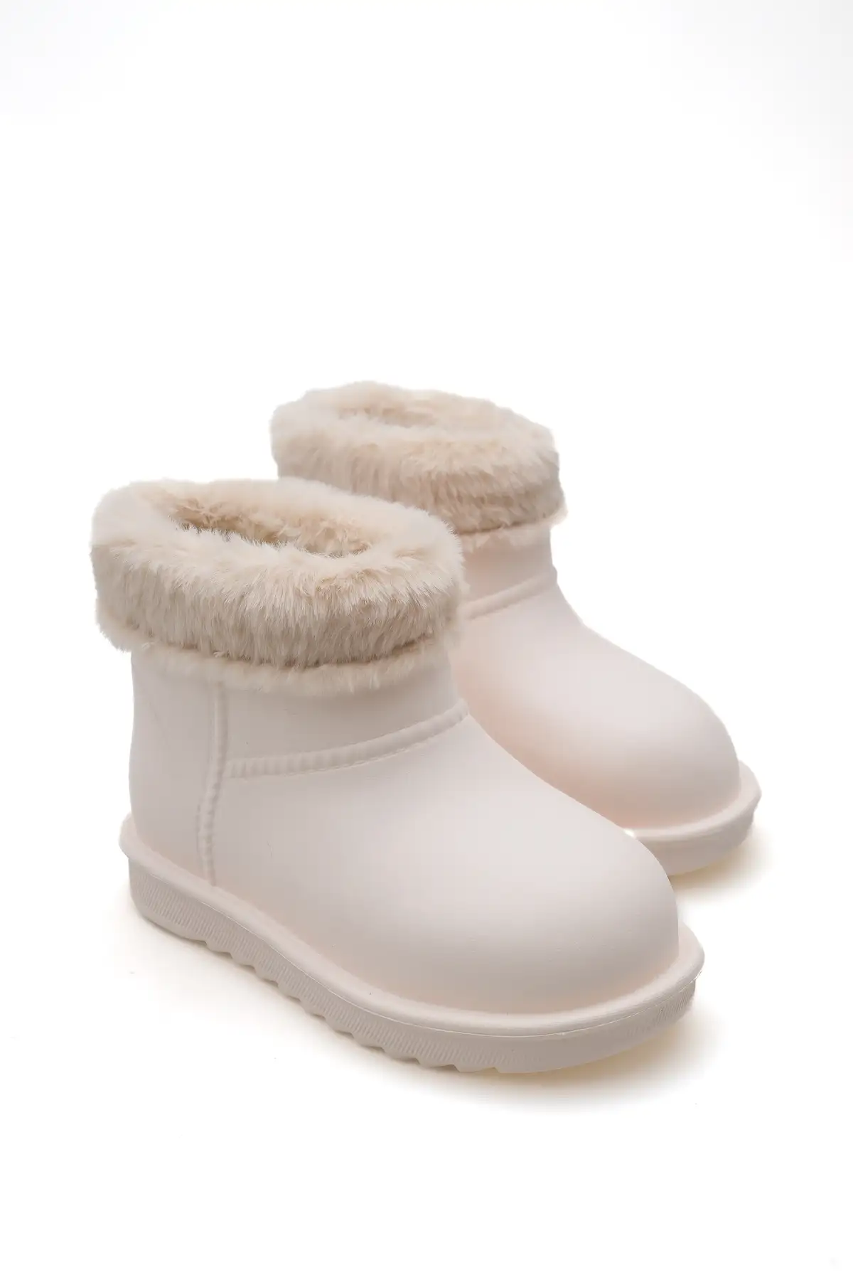 بوت بچگانه چکمه روزمره کودکانه سبک و ارتوپدی با داخل پشمی و ضدآب برند lina step - 8386