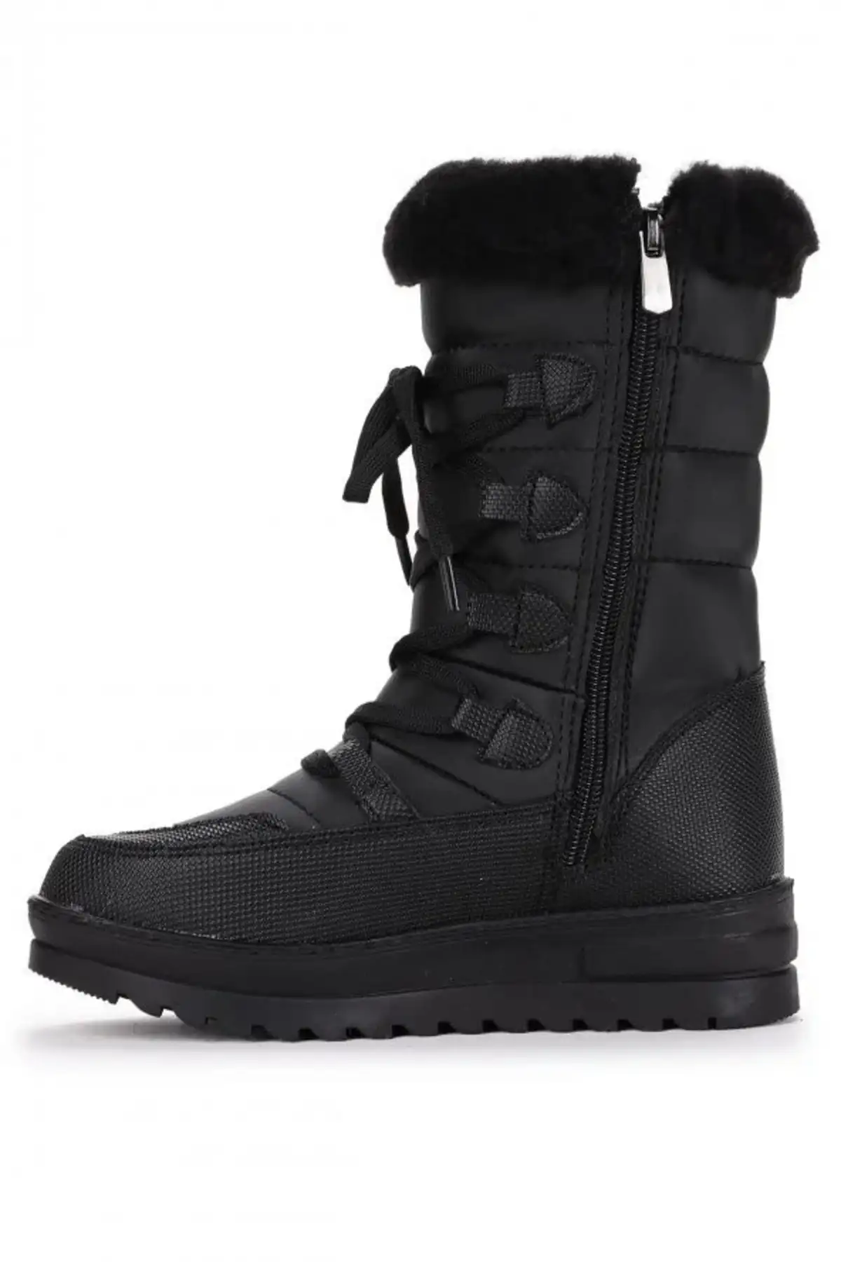 بوت بچگانه  برفی  دخترانه مشکی با داخلی حرارتی و پشمی زمستانی 995 برند Twingo - 8385 بوت بچگانه برفی دخترانه مشکی با داخلی حرارتی و پشمی زمستانی 995 برند Twingo - 8385