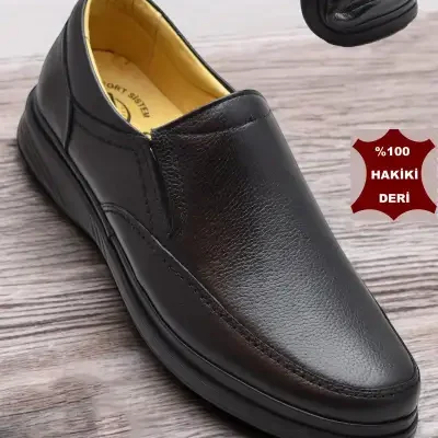 کفش رسمی مردانه تاب8050 با sole ارگونومیک، از چرم طبیعی، مناسب برای فصول مختلف و به عنوان پدرانه. برند ISPARTALILAR - 8535