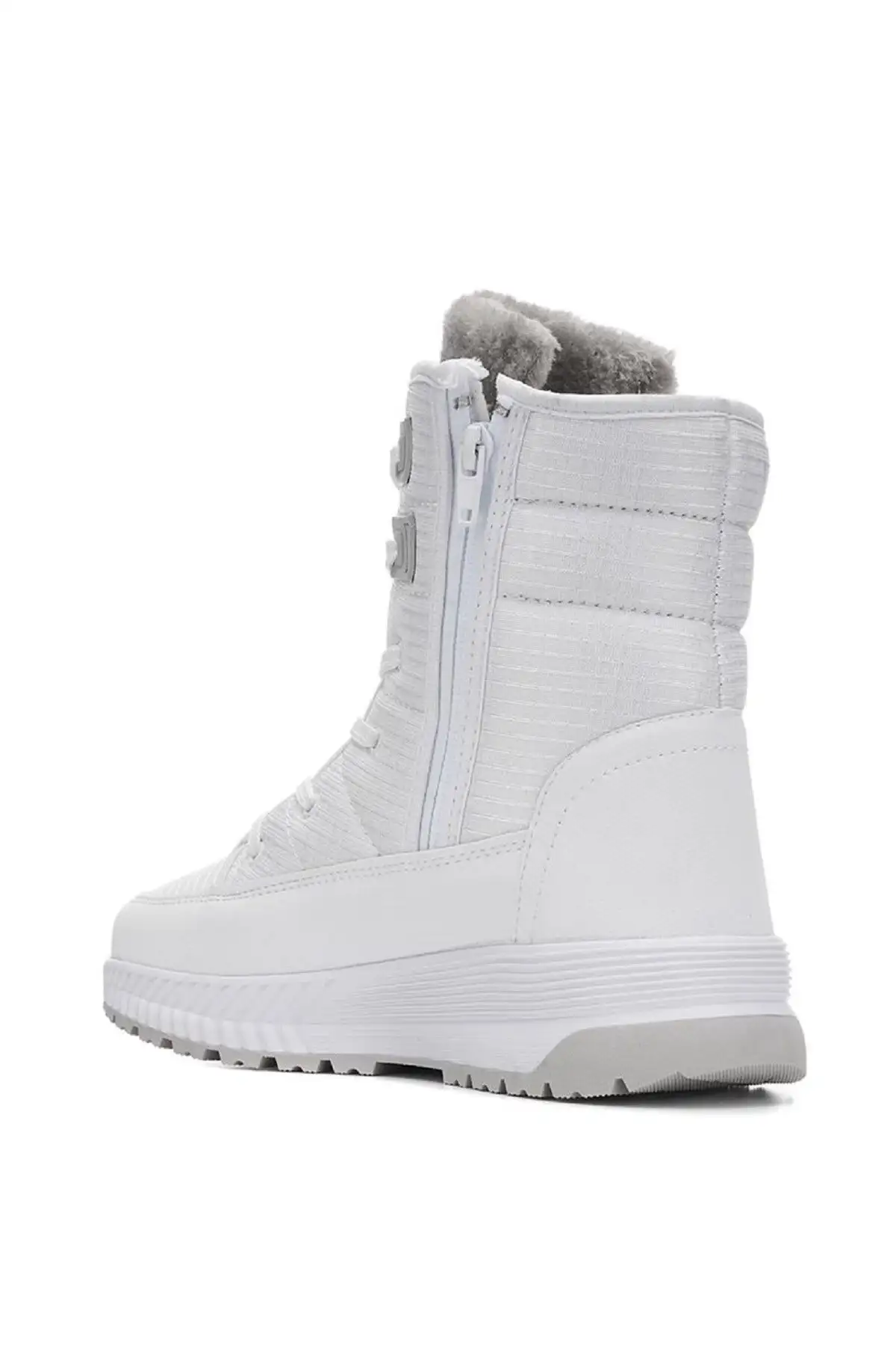 بوت بچگانه کفش زمستانی کمربنددار آناتومیک با خز، مخصوص خانمها و دختران - سفید (یک پاپوش زمستانی به عنوان هدیه) برند ALTUNTAŞ - 8397 بوت بچگانه کفش زمستانی کمربنددار آناتومیک با خز، مخصوص خانمها و دختران - سفید (یک پاپوش زمستانی به عنوان هدیه) برند ALTUNTAŞ - 8397